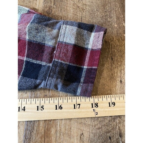 Jachs Mens Shirt Size XL Long Sleeve Plaid Outdoor Heavy Flannel Button Down - Picture 6 of 11